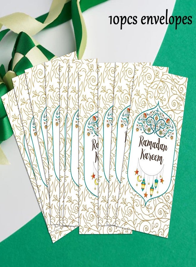 SEBMNOO Ramadan Kareem Money Envelopes, Eid Mubarak Envelopes for Money, Ramadan Latern Envelope for Cash Gifts, Ramadans Lucky Currency Gift Envelopes for Women Men, Gift Card Eid Decor - Image 4
