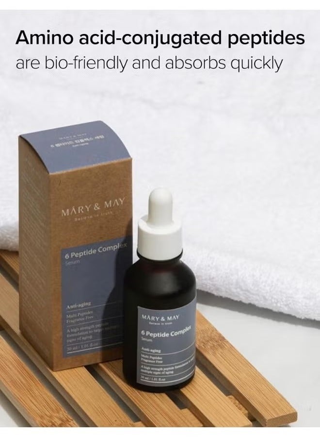 MARY & MAY 6 Peptide Complex Serum 30ml. - Image 3