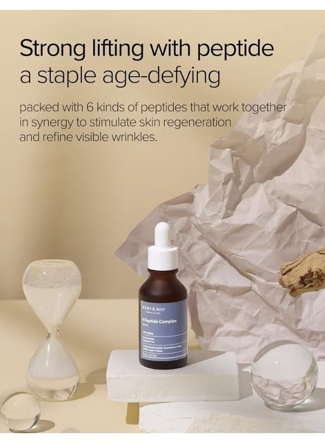 MARY & MAY 6 Peptide Complex Serum 30ml. - Image 4