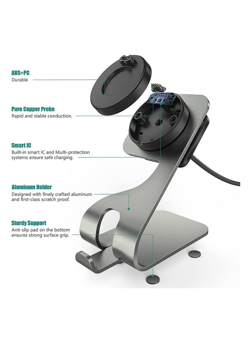 Y&D Charger Stand Dock Compatible with Garmin Fenix 5 5S 5X Plus 6 6S 6X Pro 7 7S 7X Forerunner 45 45S 245 Music Vivoactive 3 4 4S Approach S40 S60 S12 Venu Sq 2 2S - Image 4