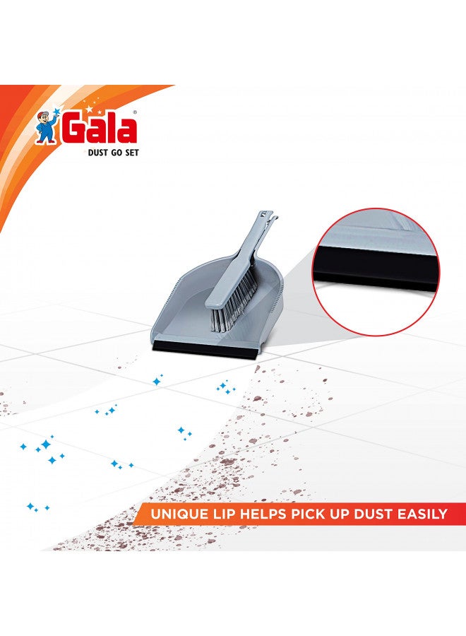 Gala Dustgo Floor Broom Set With A Dustpan (Color May Vary) - Image 1
