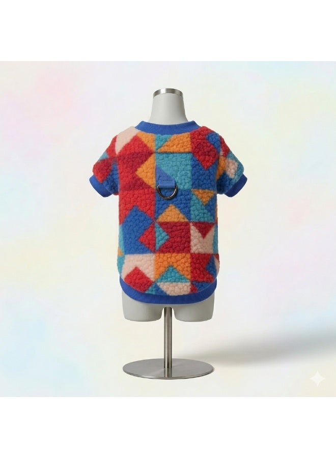 A.M Doll-themed Autumn/Winter Thick Warm Teddy Bear Crew Neck Sweatshirt, Universal Knit, Cute Dog - Image 4