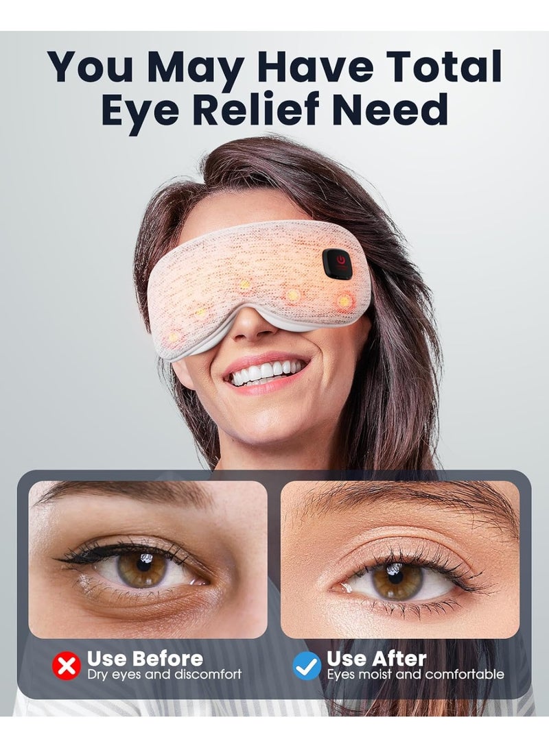 general Heated Eye Mask - Cordless Eye Mask for Dry Eyes, FSA - HSA Eligible, Eye Relief, Improved Sleep, Washable Eye Heating pad for Travel and with Replaceable Shell - Image 3