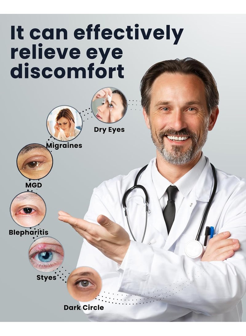 general Heated Eye Mask - Cordless Eye Mask for Dry Eyes, FSA - HSA Eligible, Eye Relief, Improved Sleep, Washable Eye Heating pad for Travel and with Replaceable Shell - Image 4