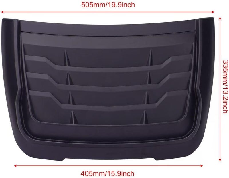 1pc Engine Bonnet Louver Trims for Genesis G90 2017-26, Airflow Vent Decoration Premium ABS Weatherproof Vehicle Exterior Upgrades,Carbon Fiber Texture - Image 2