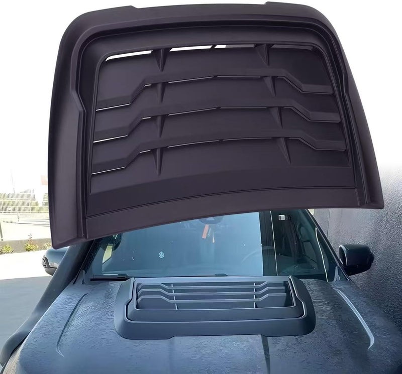 1pc Engine Bonnet Louver Trims for Genesis G90 2017-26, Airflow Vent Decoration Premium ABS Weatherproof Vehicle Exterior Upgrades,Carbon Fiber Texture - Image 4