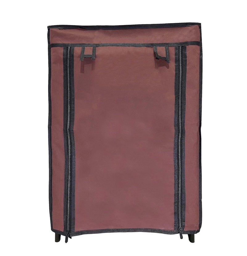 PHILOSHOP PHILOSHOP Premium 4Tiers Shoe RackMultipurpose Storage Rack with Dustproof Cover Iron Pipes Non Woven Fabric Plastic Connector - Image 3