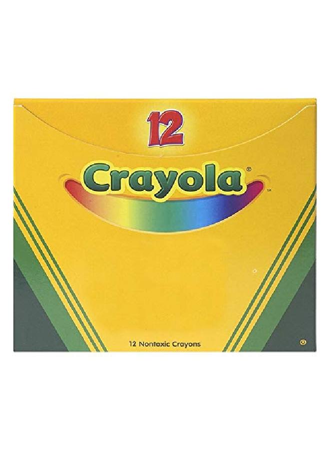 Crayola ألوان شمعية بالجملة 12 قطعة حمراء - Image 2