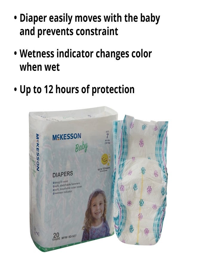 McKesson Baby Diapers, Size 7 (Over 35 lbs), 20 Count, 4 Packs, 80 Total - Image 4