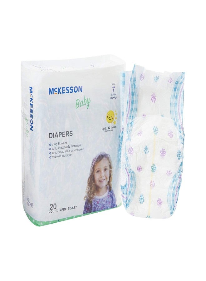 McKesson Baby Diapers, Size 7 (Over 35 lbs), 20 Count, 4 Packs, 80 Total - Image 1