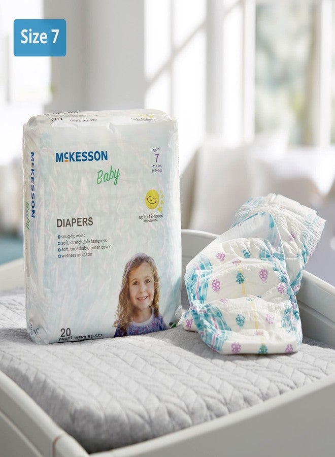 McKesson Baby Diapers, Size 7 (Over 35 lbs), 20 Count, 4 Packs, 80 Total - Image 2