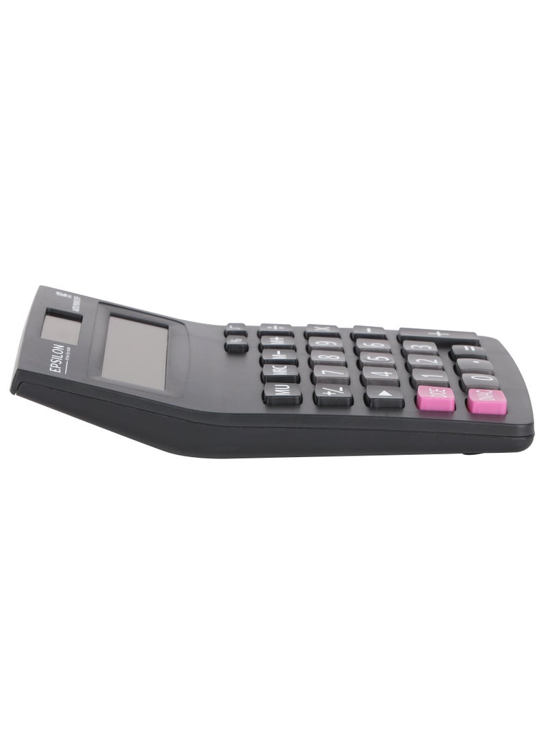 Epsilon - Epsilon 12 Digit Desktop Calculator- EPSCL165, Includes Percent Function, Auto Replay - Image 1