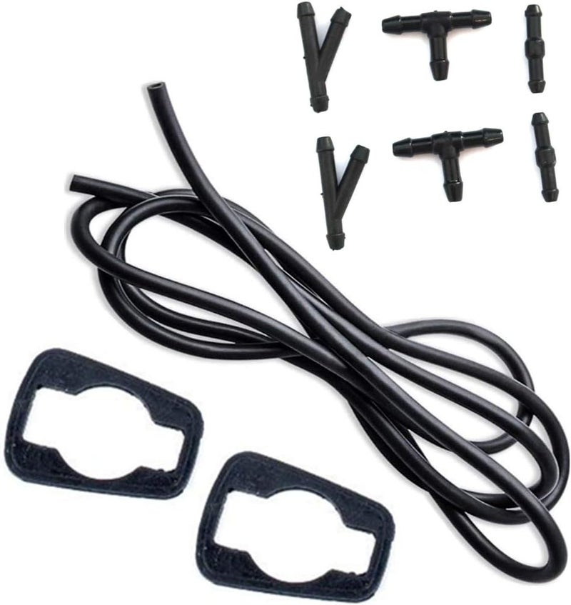 FainWan 2pcs Front Windshield Washer Fluid Hose Kit with Nozzle Sprayer for Honda - Image 5