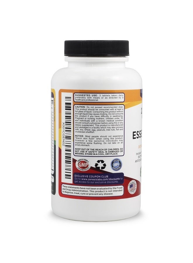 Zenesis Labs Essentials - a Natural & Nutrient Rich Multi-Vitamin - with Minerals, Enzymes, Amino Acids, Antioxidants and Probiotics - 90ct - Image 2
