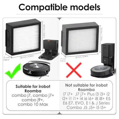 CHAIN PEAK 20 Pack Combo j7 Replacement HEPA Filter for iRobot Roomba Combo j7 plus Combo j9 Combo 10 Max Robot Vacuum HEPA Filters Accessories Kit NOT FOR Roomba j7 Roomba j9 Combo i5 j5 - Image 3