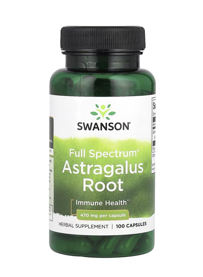 SWANSON Full Spectrum® Astragalus Root 470 mg 100 Capsules