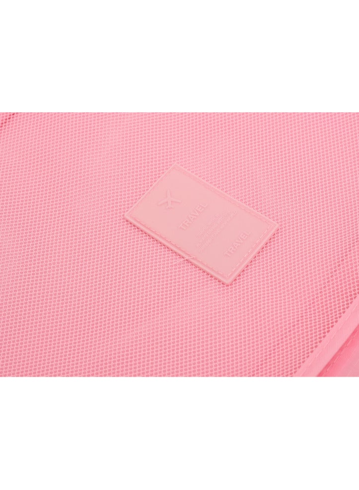 TANGBLIB 6-in-1 clothing storage bags set to organise the travel bag with a laundry bag for underwear and to organise while travelling in fuchsia - Image 4