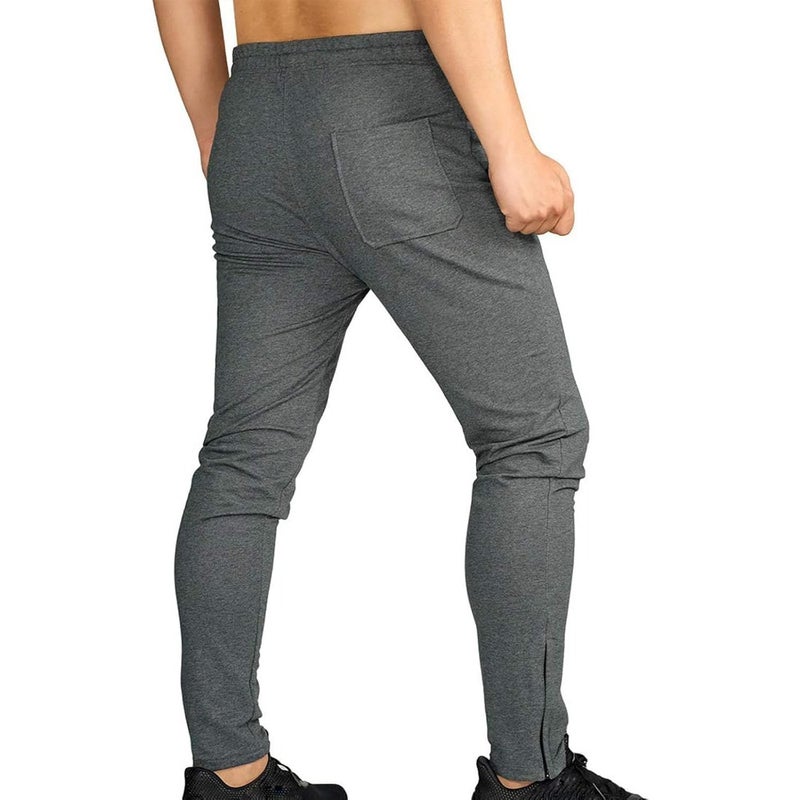 BROKIG Mens Zip Joggers Pants - Casual Gym Workout Track Pants with Pockets - Image 2