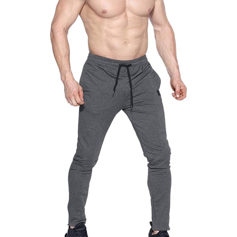 BROKIG Mens Zip Joggers Pants - Casual Gym Workout Track Pants with Pockets - Image 4