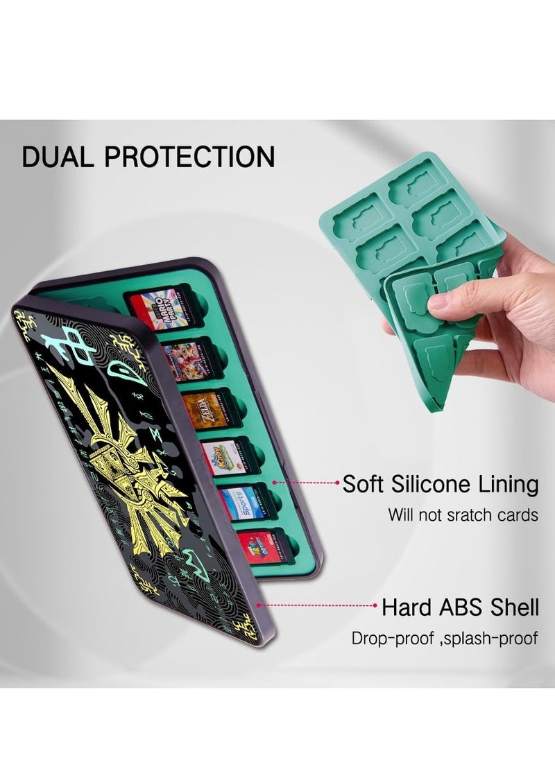 Generic Game Case Compatible with Nintendo Switch/Switch OLED/Switch Lite, Switch Game Holder Cartridge Case with 24 Game & 48 Micro SD Cards Storage for Zelda Fans - Tears of Kingdom  - Image 2