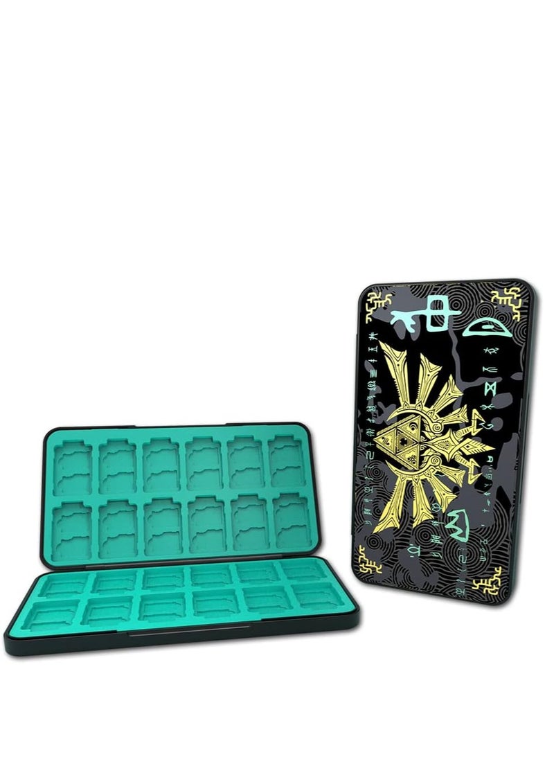 Generic Game Case Compatible with Nintendo Switch/Switch OLED/Switch Lite, Switch Game Holder Cartridge Case with 24 Game & 48 Micro SD Cards Storage for Zelda Fans - Tears of Kingdom  - Image 1