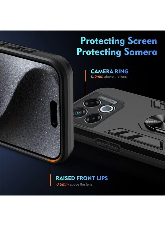 X-level Infinix GT20 Pro 5G Case Cover Protector Accessories with Camera Len Protection Anti-Scratch Shockproof Anti-Fingerprints Back Cover with 360 Car Mount Magnetic Ring Holder Case Protector  - Image 3