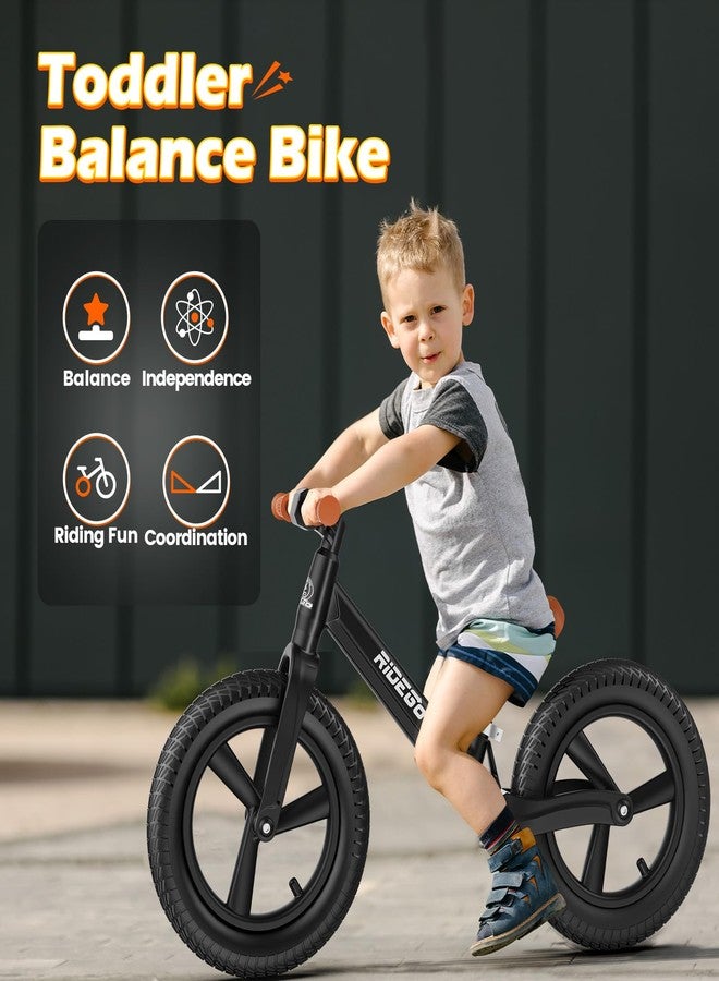 Ridego 14 Inch Balance Bike for Kids 3-6 Year Old,Lightweight Kids Bike with Adjustable Seat, Push Bicycle with Air Rubber Tires，Ride-on Toys Birthday Gift - Image 2