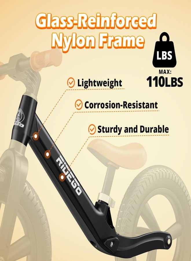 Ridego 14 Inch Balance Bike for Kids 3-6 Year Old,Lightweight Kids Bike with Adjustable Seat, Push Bicycle with Air Rubber Tires，Ride-on Toys Birthday Gift - Image 3