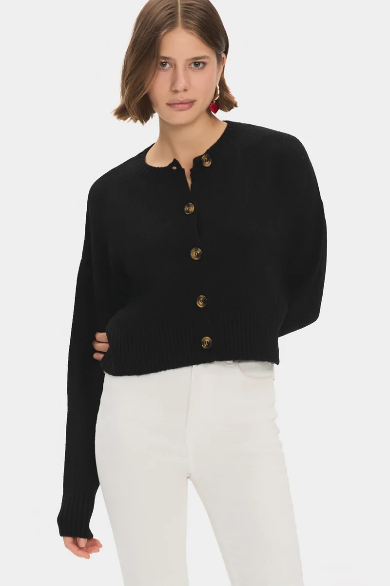JUNE Women's Soft Texture Knitwear Cardigan