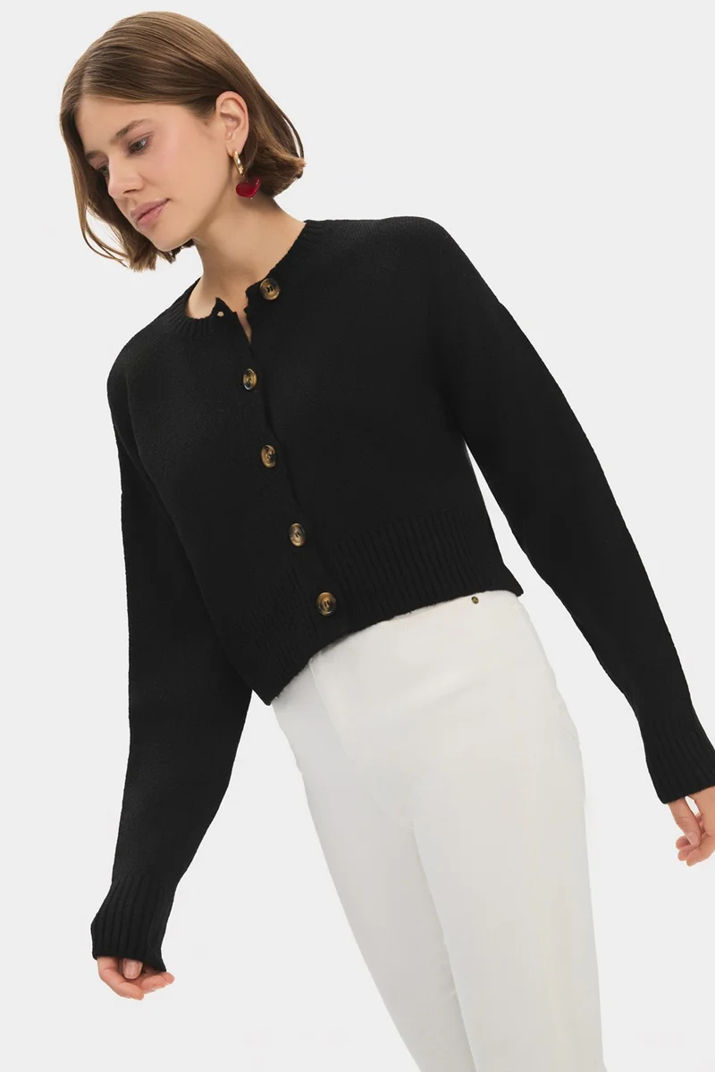 JUNE Women's Soft Texture Knitwear Cardigan