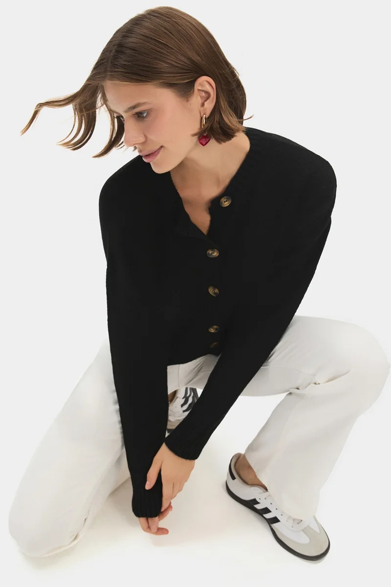 JUNE Women's Soft Texture Knitwear Cardigan