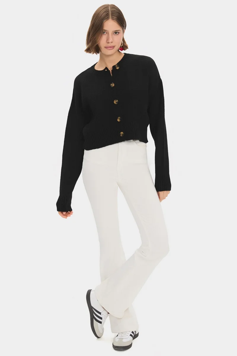 JUNE Women's Soft Texture Knitwear Cardigan