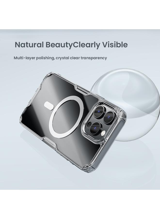 Nillkin Case For iPhone 16 Pro Ultra Clear Magsafe PC + TPU Phone Case - Image 5