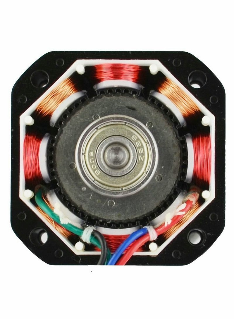 Dual Shaft Nema 17 Stepper Motor Bipolar, 0.5A/24Ncm/48mm Body/4-lead Wires/60cm Cable and Connector Compatible with 3D Printer/CNC  - Image 2