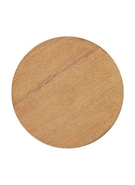 ANAWARIYAS ANAWARIYAS Sandalwood Rubbing Stone chakla Pata with RED Sandalwood Stick Natural Sandalwood Pata Board with Chandan Stick for Puja Tilak Face 1 Board with 1 Red Stick  - Image 3