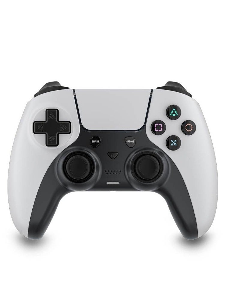 porodo PS4 Gamepad Controller: Elevate Your Gaming Experience with 600mAh Battery - White  - Image 1