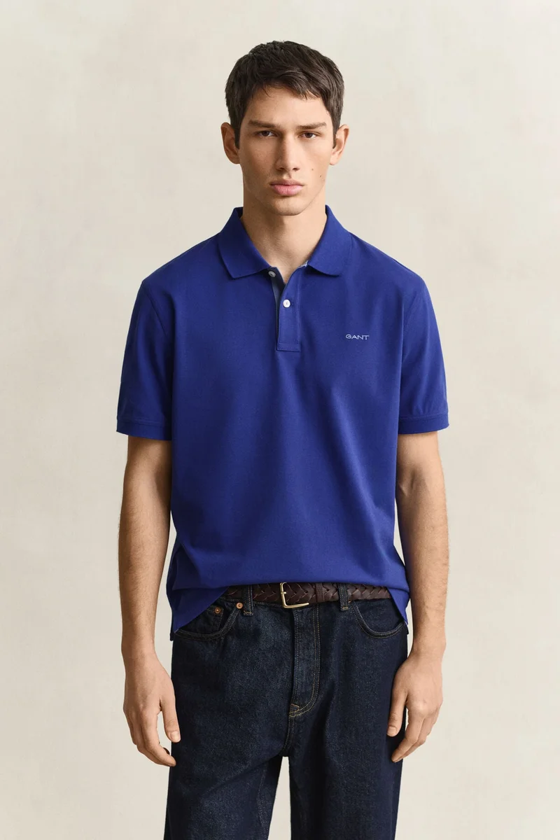 غانت Reg Contrast Pique Ss Polo
