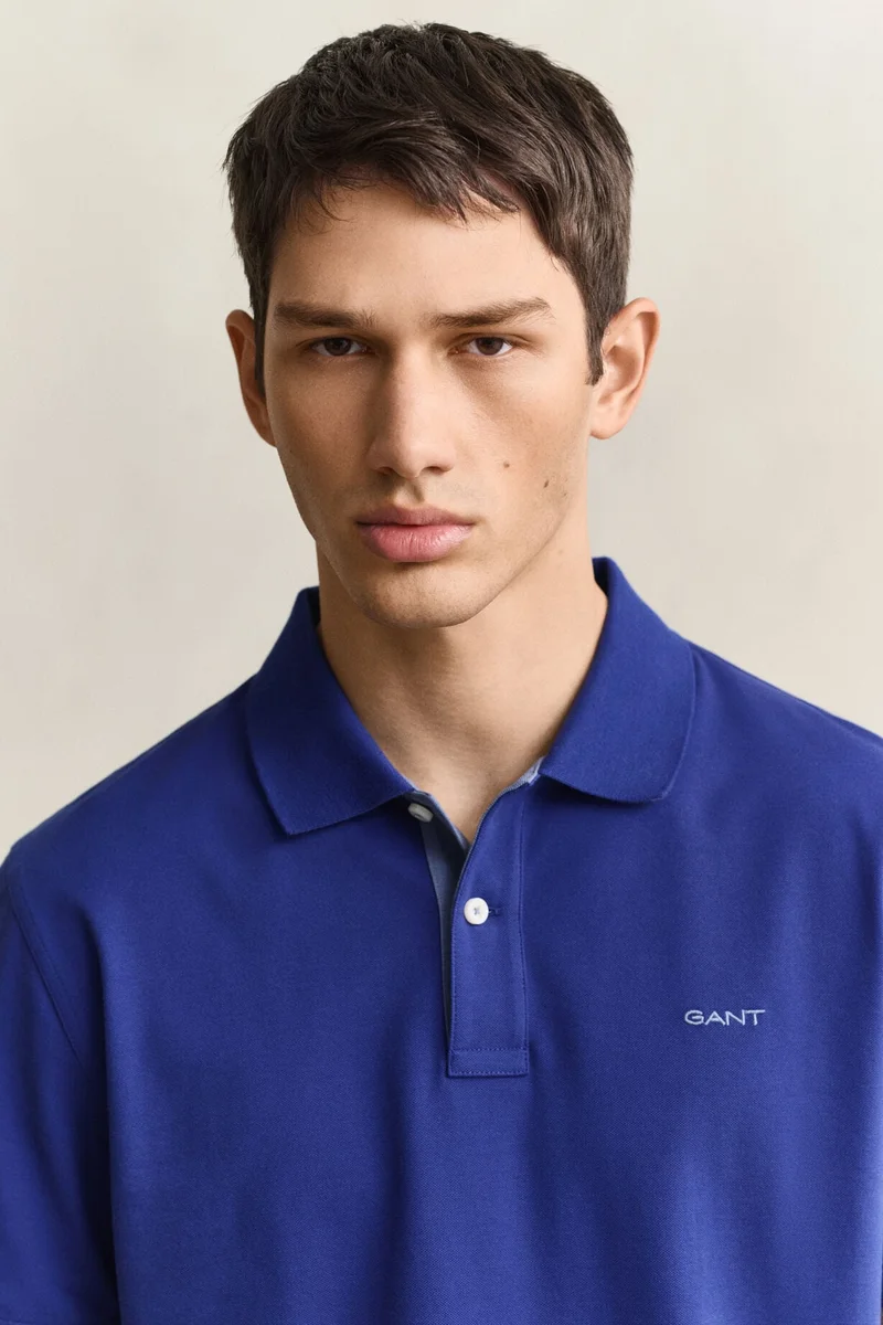 Gant  Reg Contrast Pique Ss Polo for Men | Best Price UAE