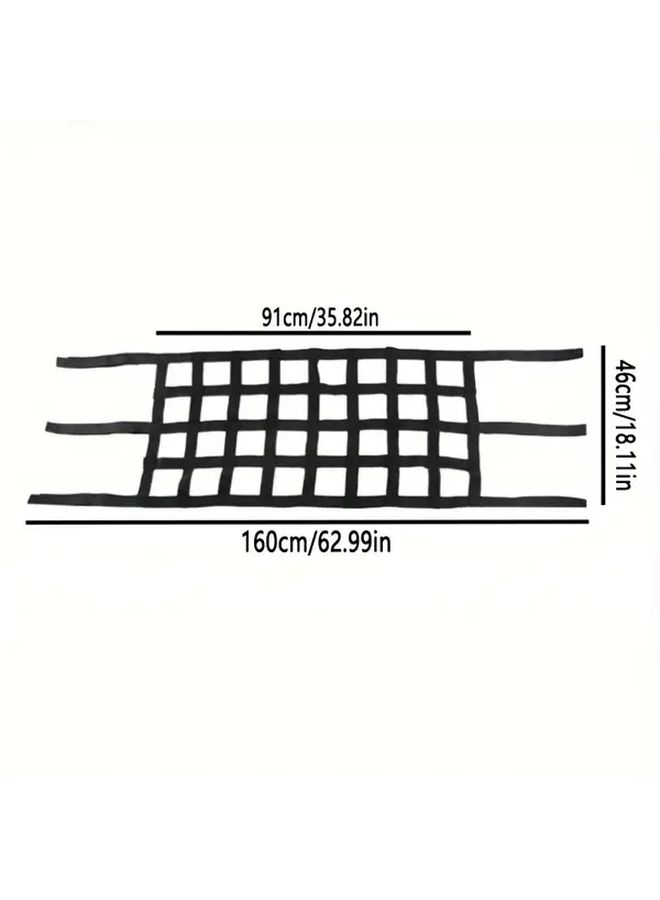 Black Car Roof Storage Cargo Net Mesh Tailcase For Jeep Mavericks Accessories - Image 2