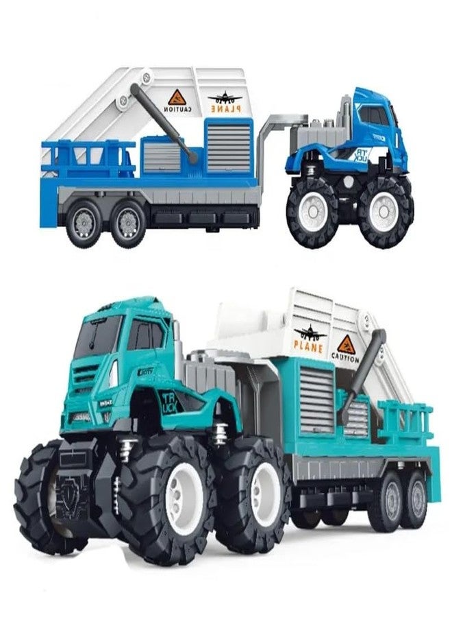 KONIGIN Game Airport Ladder Transport Big Truck Toy Diecast Metal Alloy Toys Push and Go Playset Friction Powered Truck for Kids (Multicolor_Pack of 1) - Image 1