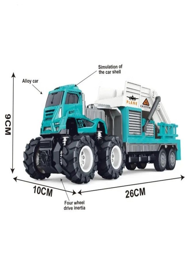 KONIGIN Game Airport Ladder Transport Big Truck Toy Diecast Metal Alloy Toys Push and Go Playset Friction Powered Truck for Kids (Multicolor_Pack of 1) - Image 3