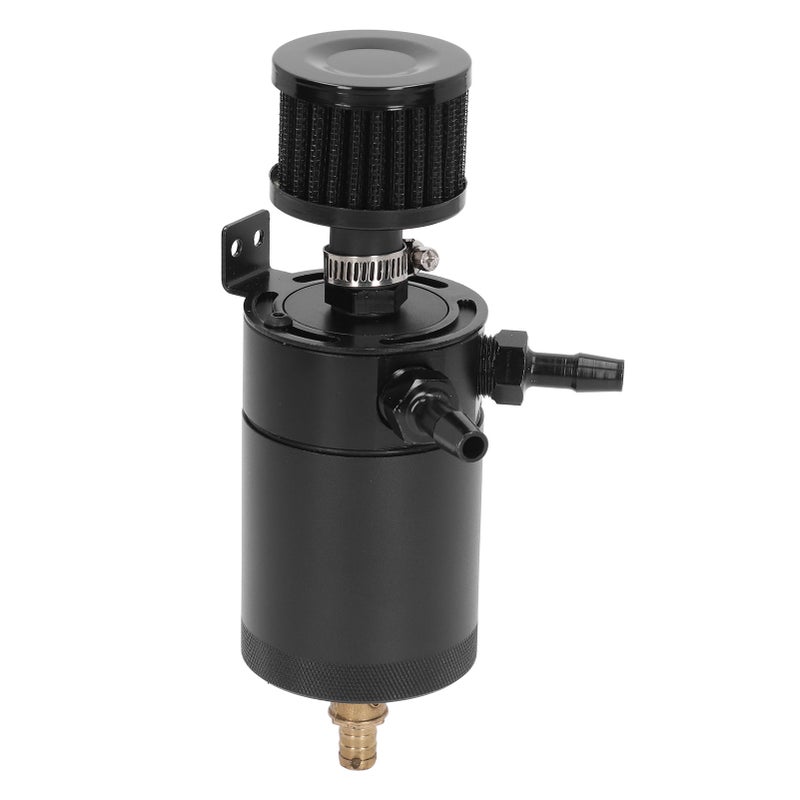 Aluminum Oil Catch Can: Premium Heat Resistant Alloy - Filter & Baffle System Oil Separator Kit for Performance Car Engine Bays - Image 3