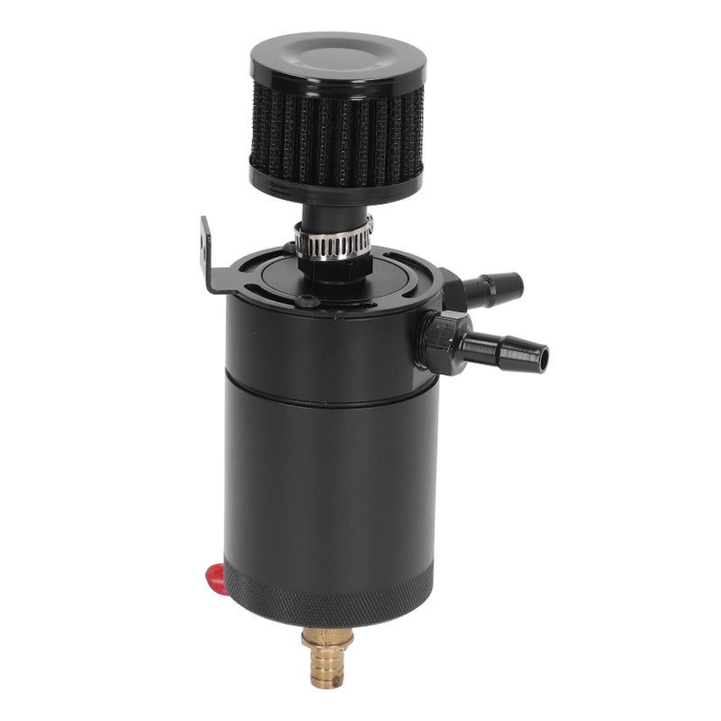 Aluminum Oil Catch Can: Premium Heat Resistant Alloy - Filter & Baffle System Oil Separator Kit for Performance Car Engine Bays - Image 2