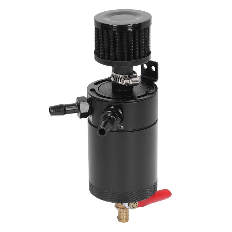 Aluminum Oil Catch Can: Premium Heat Resistant Alloy - Filter & Baffle System Oil Separator Kit for Performance Car Engine Bays - Image 5