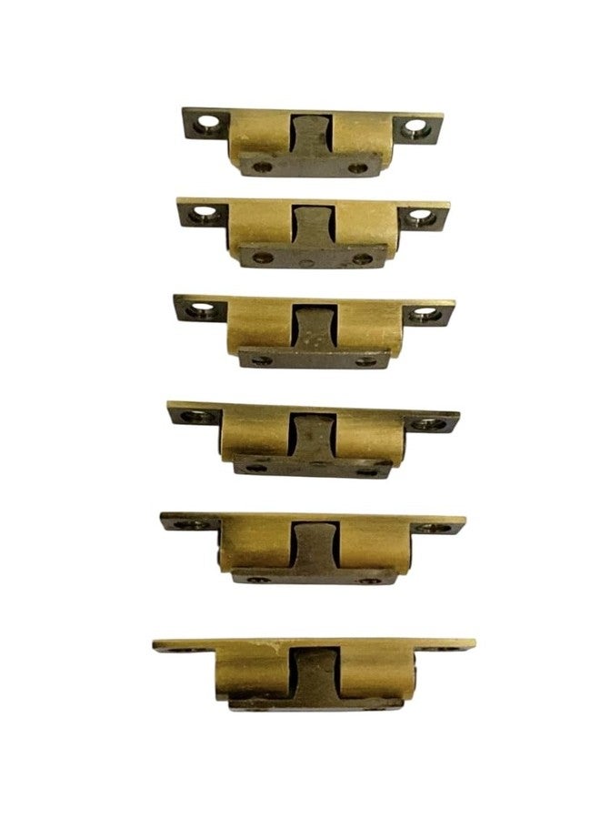 BRASK Brass Double Ball Catcher 50 mm | Ideal for Keeping Cabinets, Cupboards & Closets Closed | Brass Ball Catcher with Screws - for Home and Office cabinets (12, Antique Brass) - Image 3