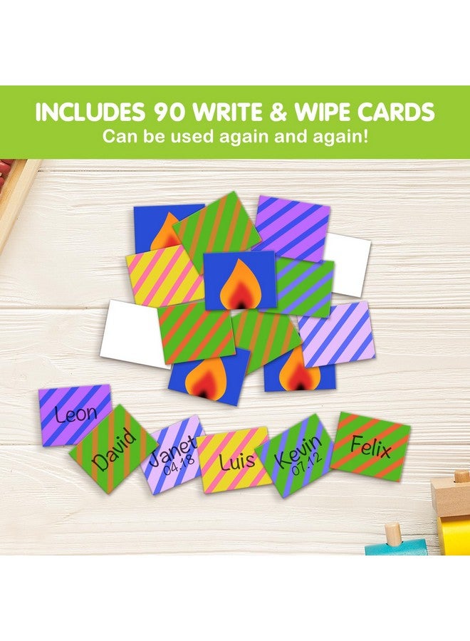 Eamay Happy Birthday Pocket Chart, Blue Birthday Graph Bulletin Board For Classroom - Image 4
