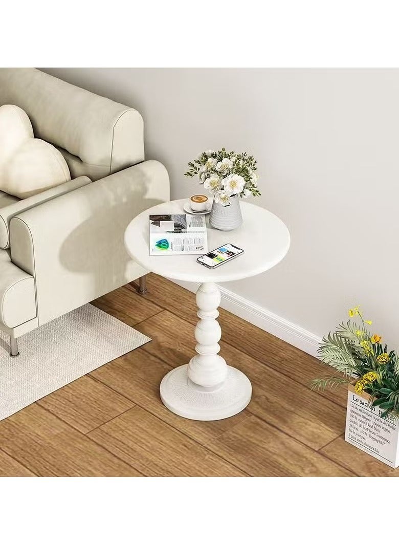 EXCLIFE Sofa side table, simple small coffee table, bedside round table, coffee table, suitable for living room, bedroom, office - Image 3