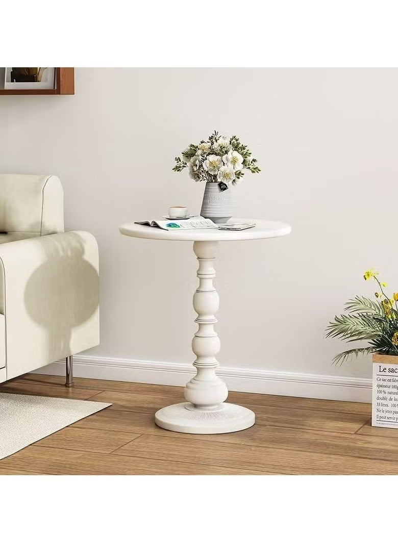 EXCLIFE Sofa side table, simple small coffee table, bedside round table, coffee table, suitable for living room, bedroom, office - Image 1