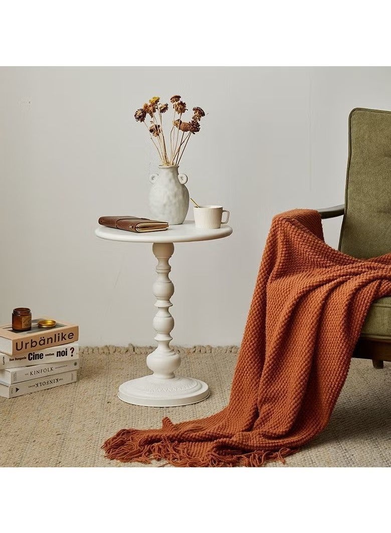 EXCLIFE Sofa side table, simple small coffee table, bedside round table, coffee table, suitable for living room, bedroom, office - Image 2