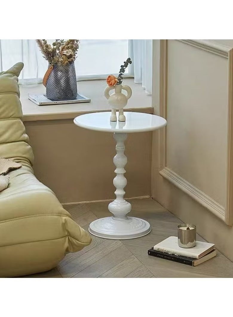 EXCLIFE Sofa side table, simple small coffee table, bedside round table, coffee table, suitable for living room, bedroom, office - Image 4